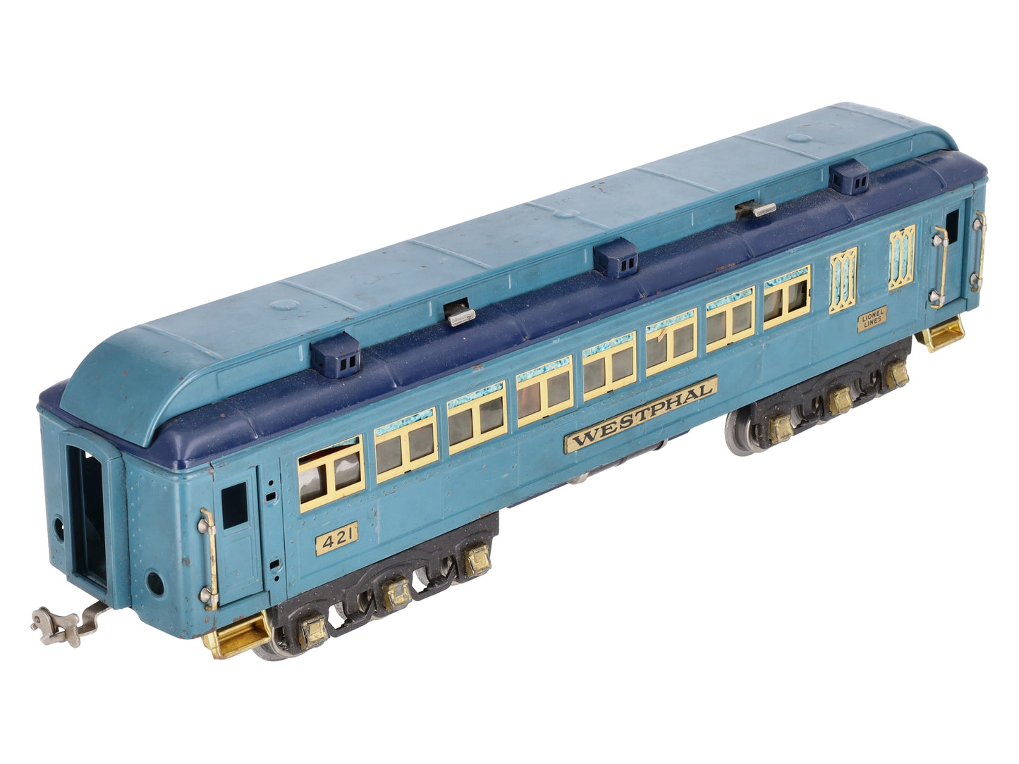Lionel 421 Vintage Standard Gauge Westphal Blue Comet Pullman