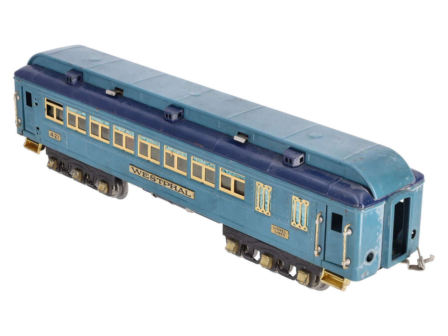 Lionel 421 Vintage Standard Gauge Westphal Blue Comet Pullman