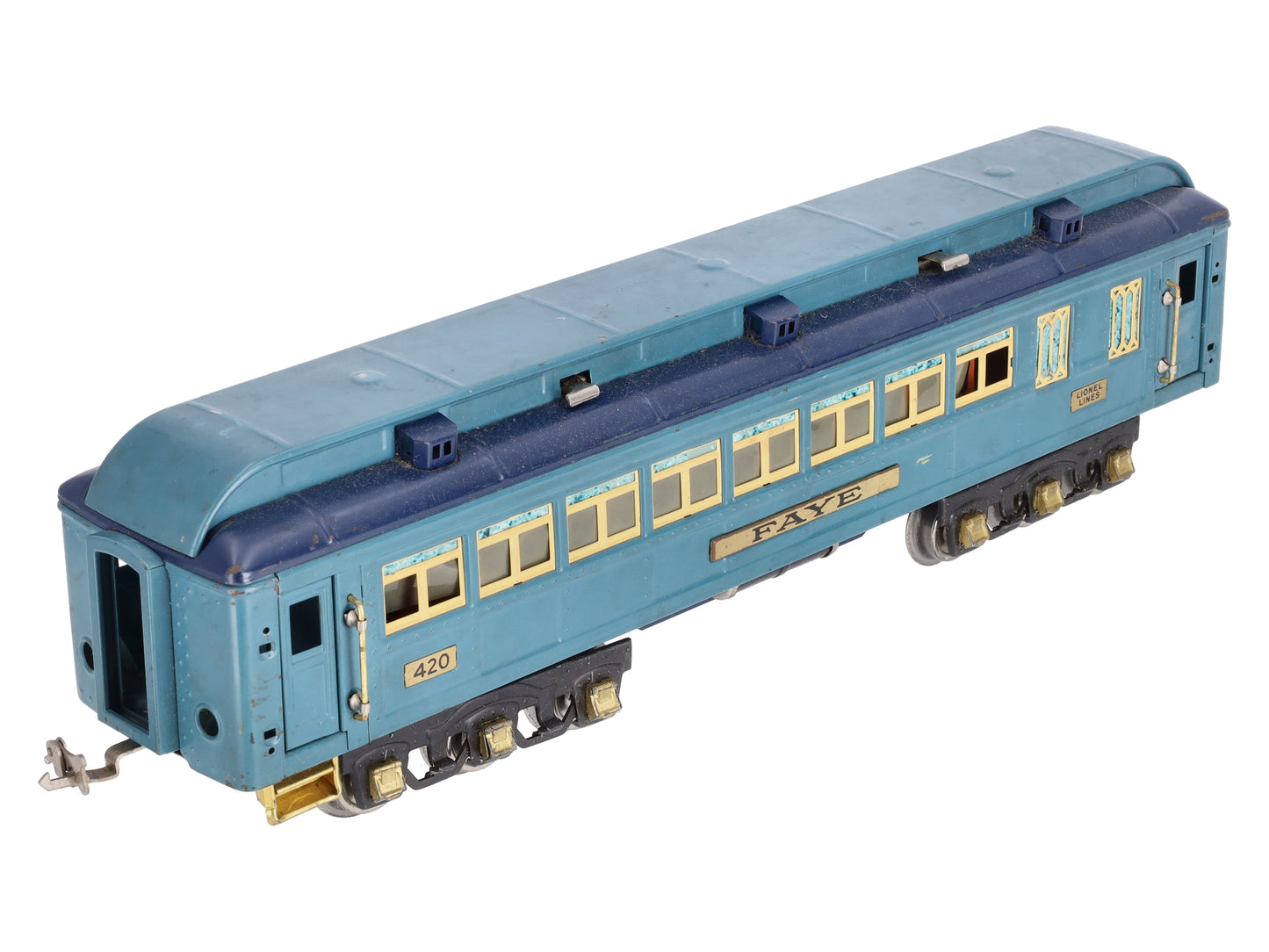 Lionel 420 Vintage Standard Gauge Blue Comet Faye Passenger Car