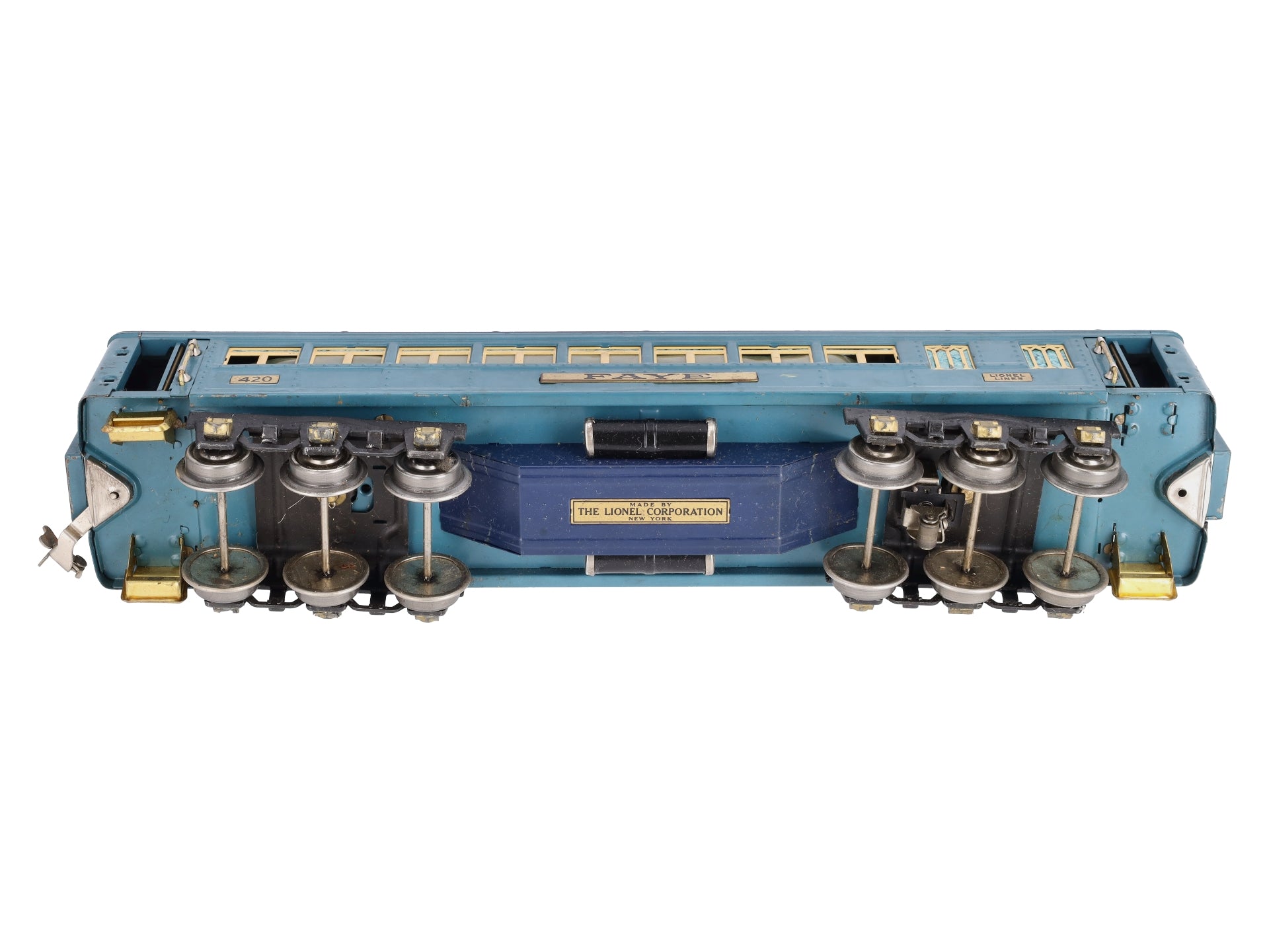 Lionel 420 Vintage Standard Gauge Blue Comet Faye Passenger Car