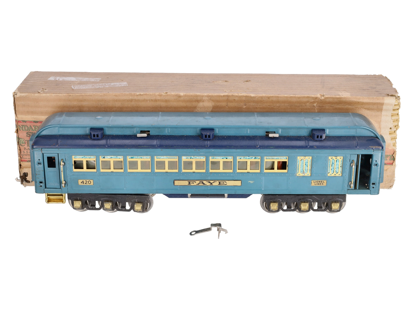 Lionel 420 Vintage Standard Gauge Blue Comet Faye Passenger Car