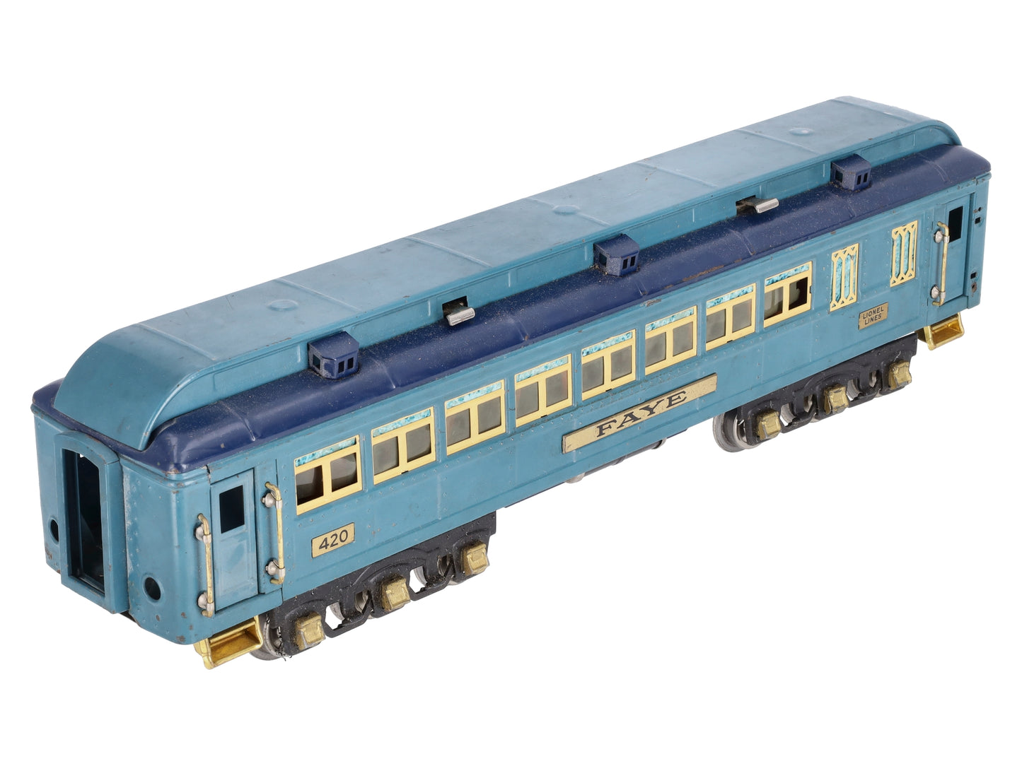Lionel 420 Vintage Standard Gauge Blue Comet Faye Passenger Car