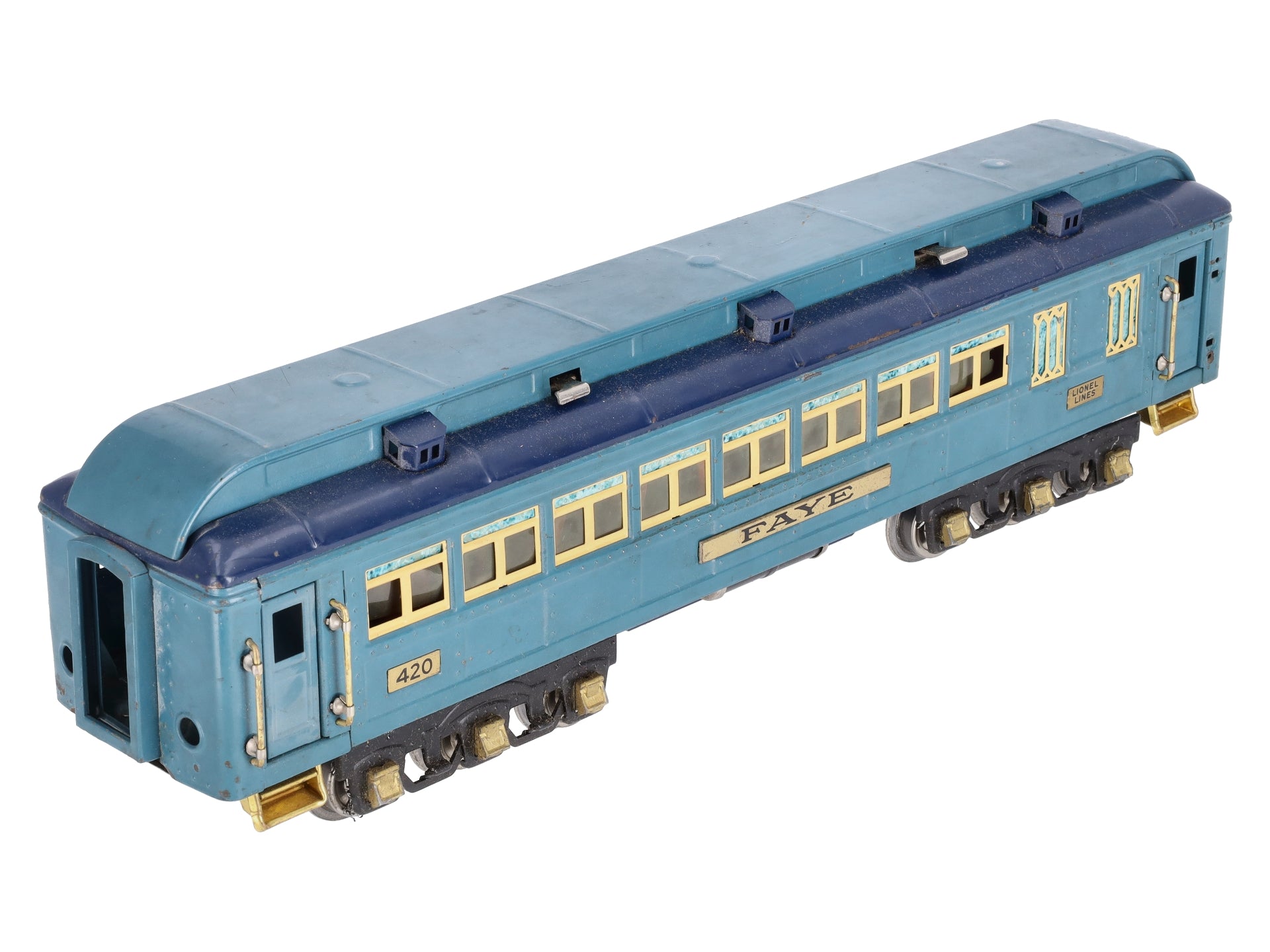 Lionel 420 Vintage Standard Gauge Blue Comet Faye Passenger Car