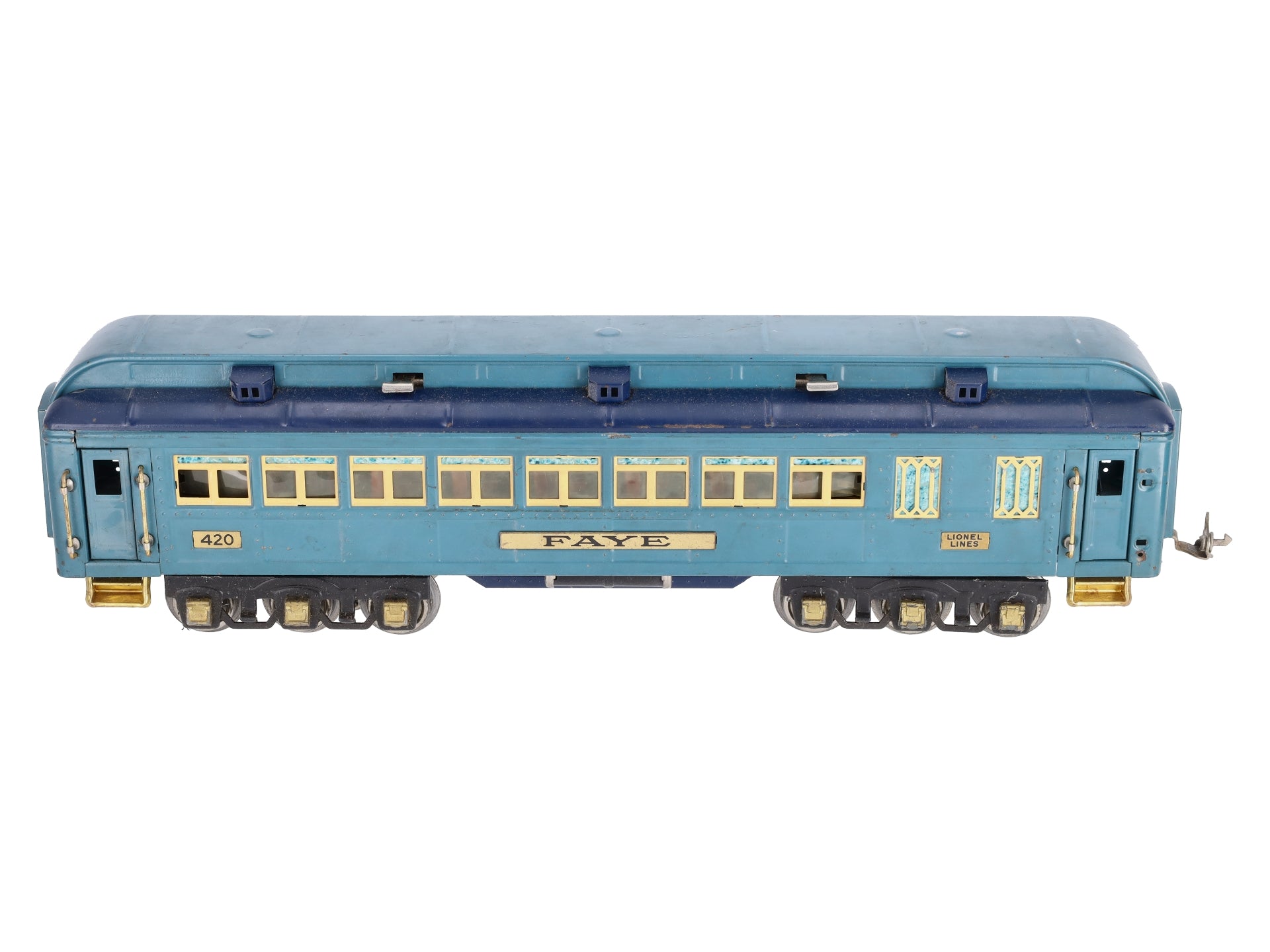 Lionel 420 Vintage Standard Gauge Blue Comet Faye Passenger Car