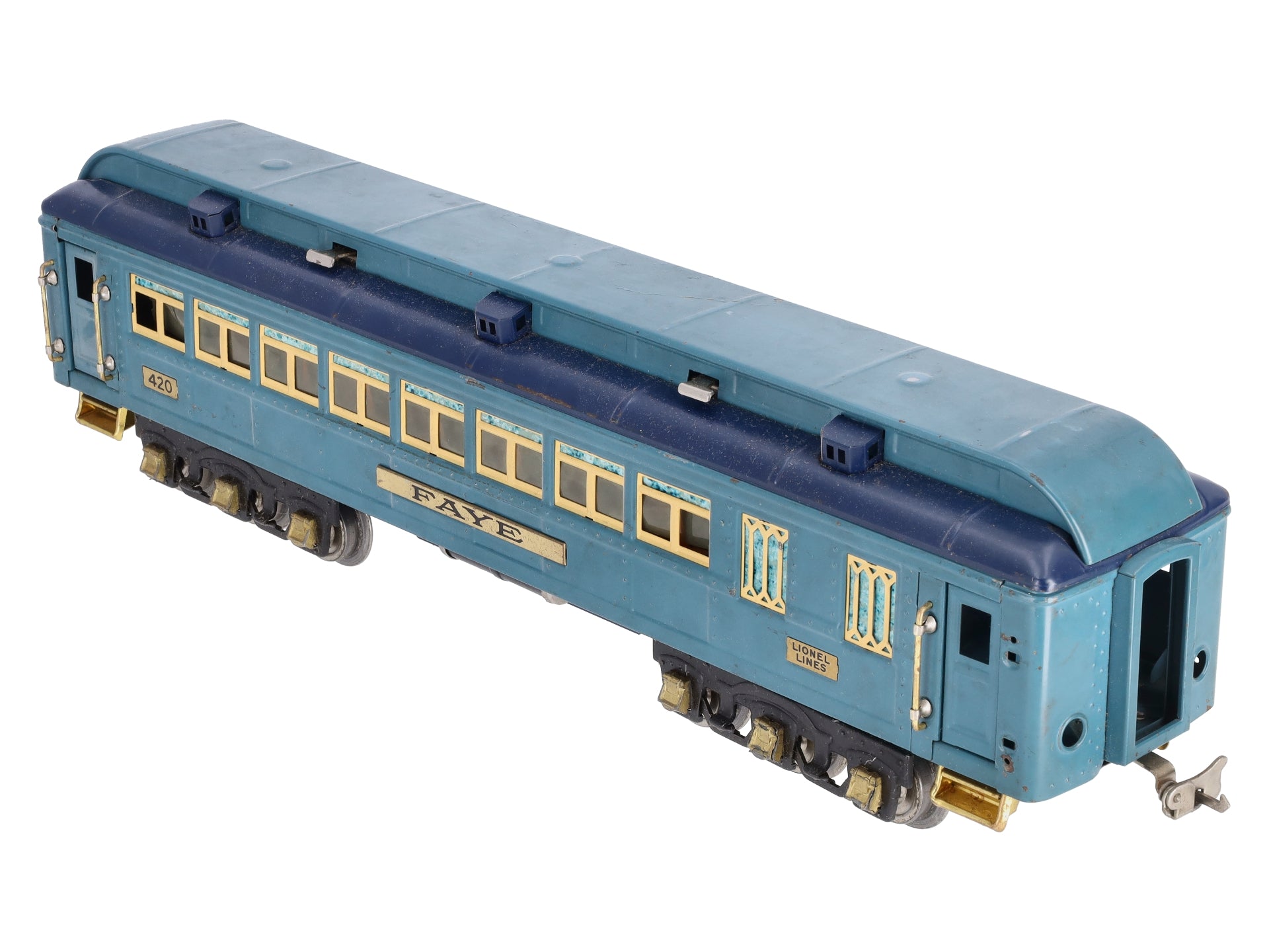 Lionel 420 Vintage Standard Gauge Blue Comet Faye Passenger Car