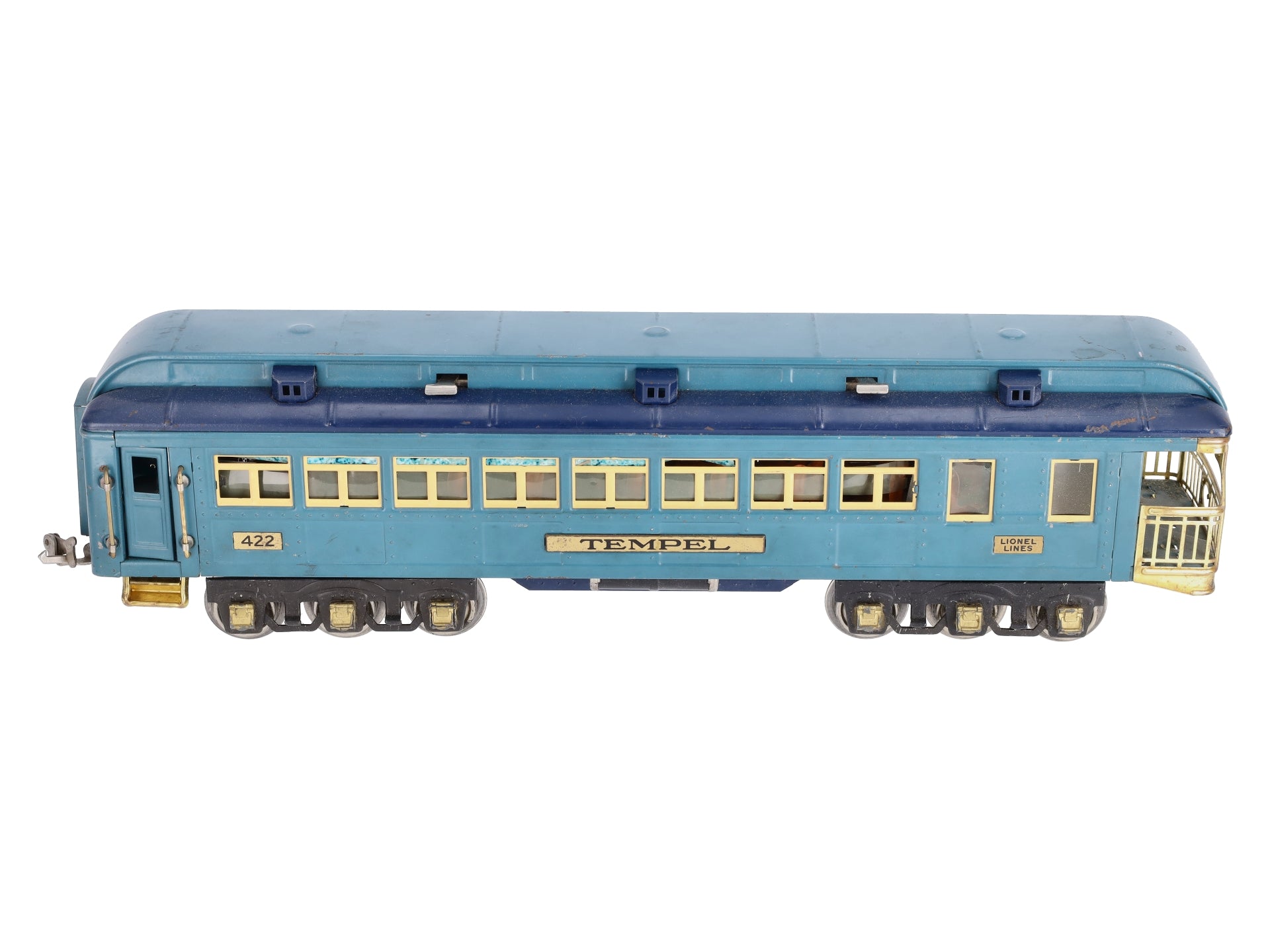Lionel 422 Vintage Standard Gauge Temple Blue Comet Observation