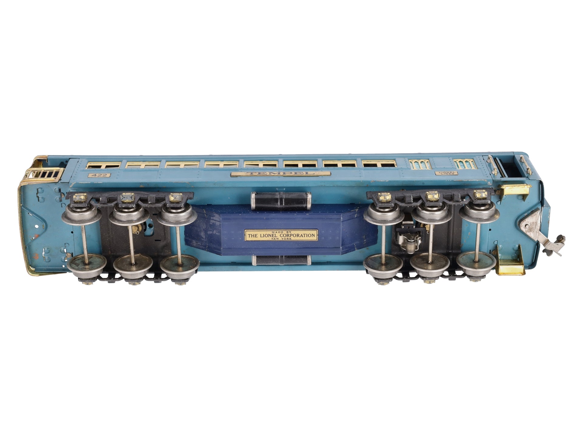 Lionel 422 Vintage Standard Gauge Temple Blue Comet Observation