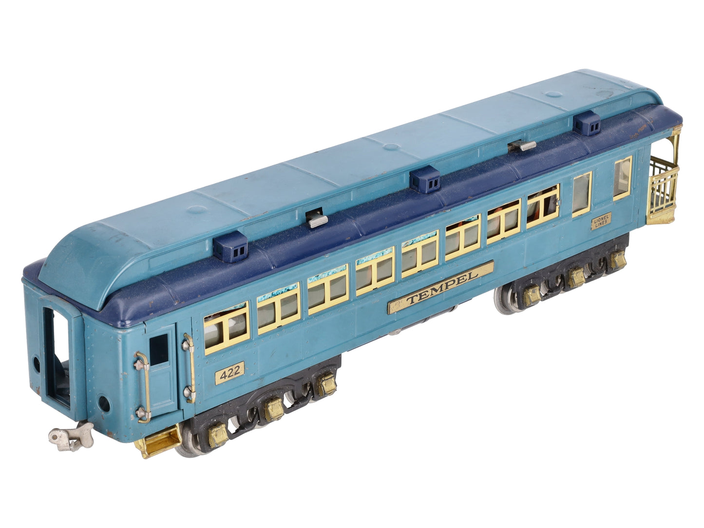 Lionel 422 Vintage Standard Gauge Temple Blue Comet Observation