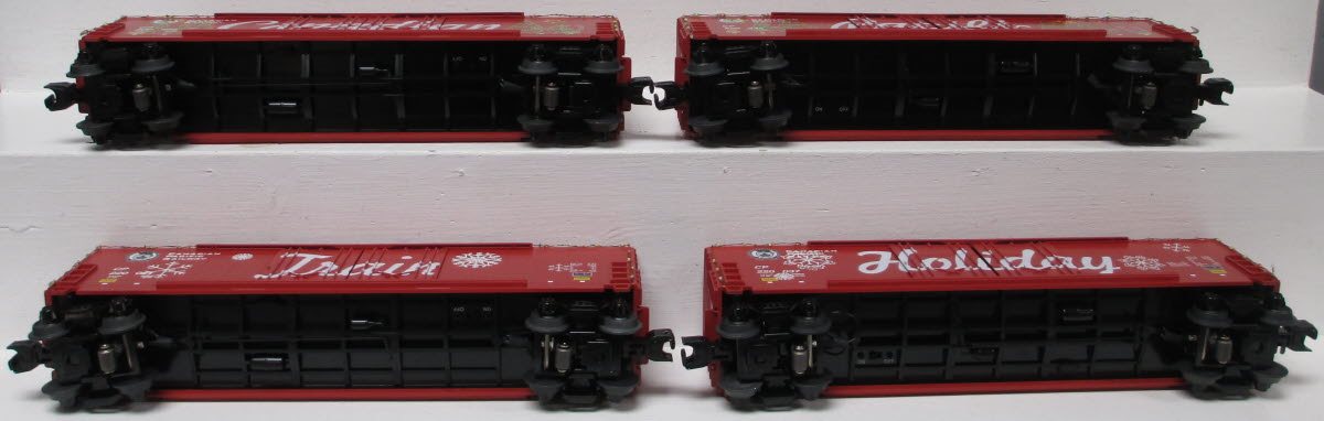 MTH 30-70106 O Canadian Pacific 4-Car 50' Double Door Plugged Boxcar Set