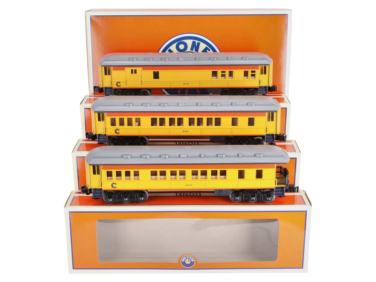 Lionel 6-81644 O Chessie Madison Passenger Car - 3 Pack