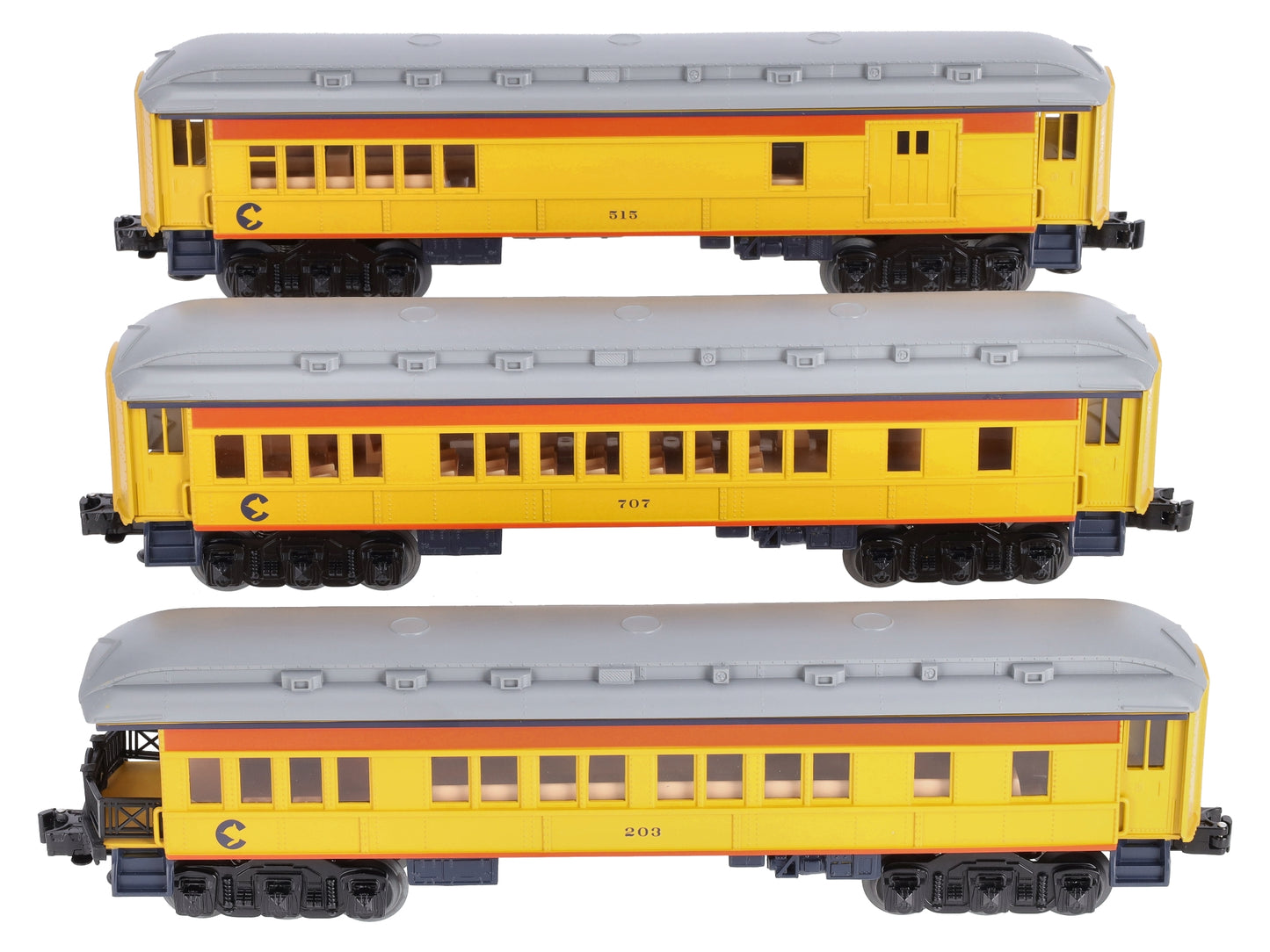 Lionel 6-81644 O Chessie Madison Passenger Car - 3 Pack