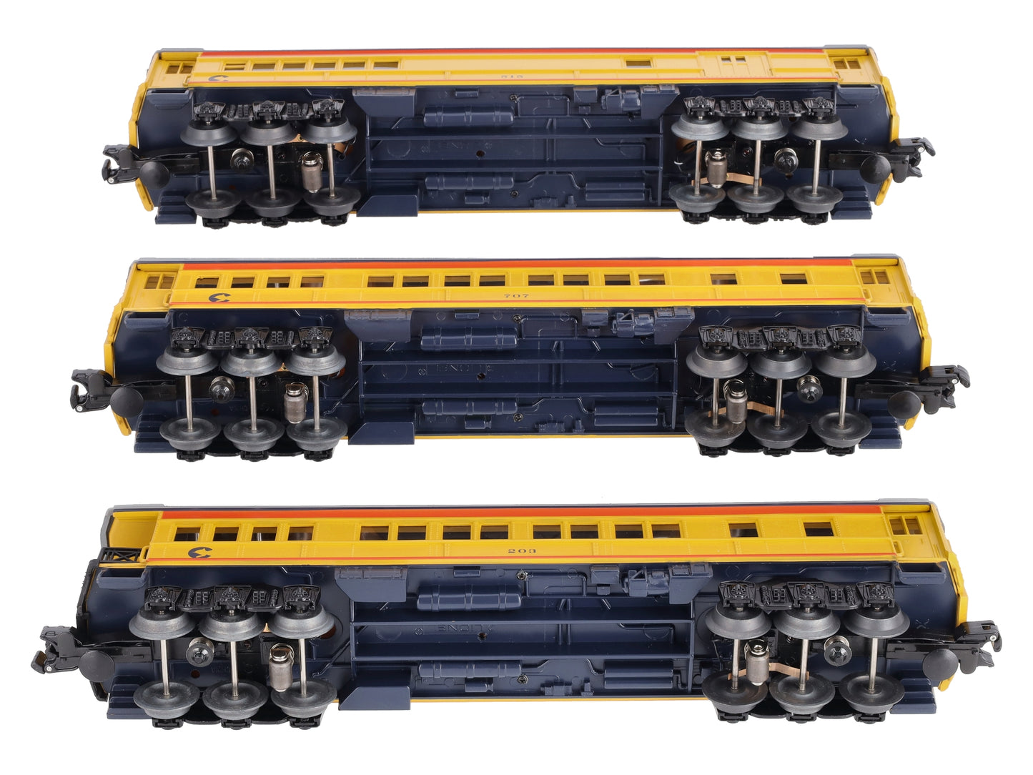 Lionel 6-81644 O Chessie Madison Passenger Car - 3 Pack