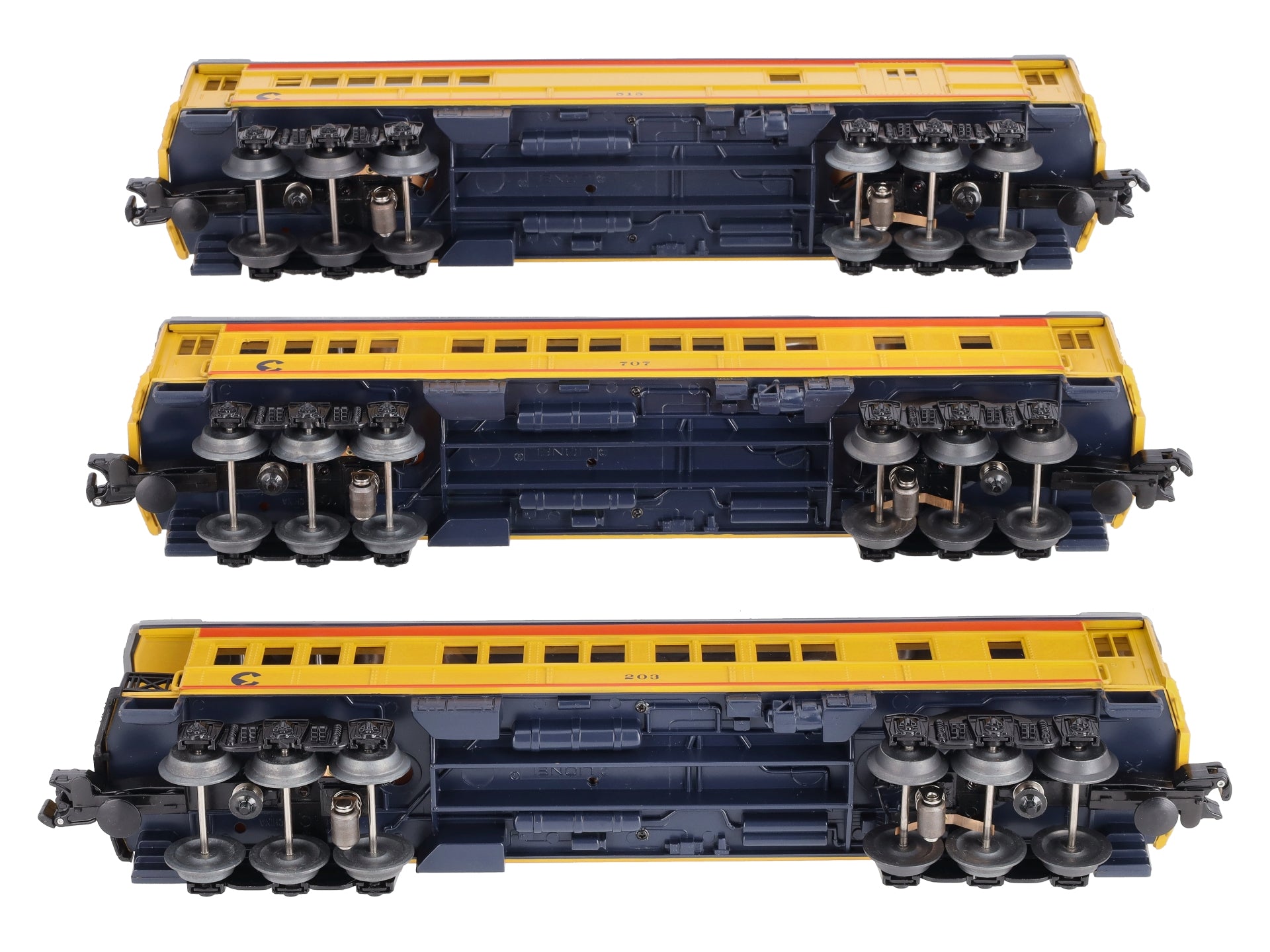 Lionel 6-81644 O Chessie Madison Passenger Car - 3 Pack