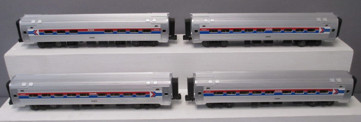 MTH 30-6522 O Amtrak RailKing O-31 Amfleet Phase 1 Coach Set (Set of 4)