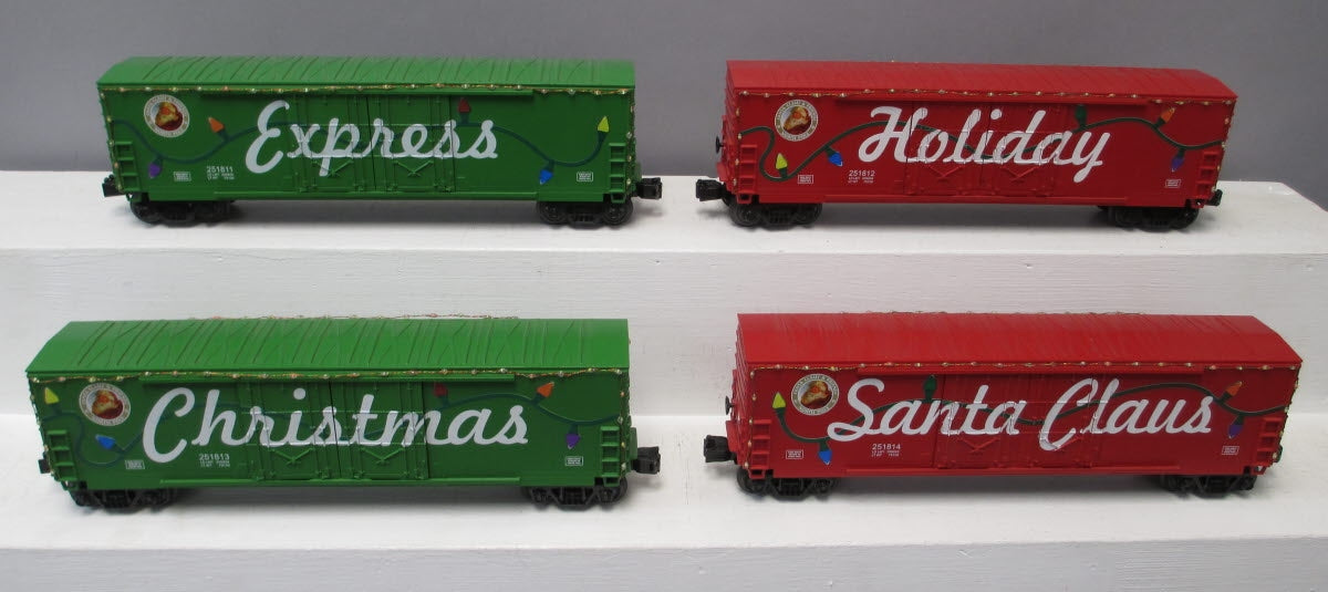 MTH RailKing 30-7095 O Gauge Christmas 50' Double Door Box Car w