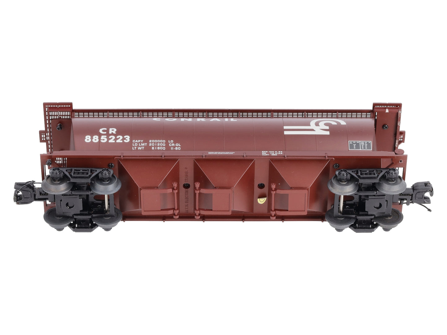MTH 20-97691 O Conrail 3-Bay Cylindrical Hopper Car #885223