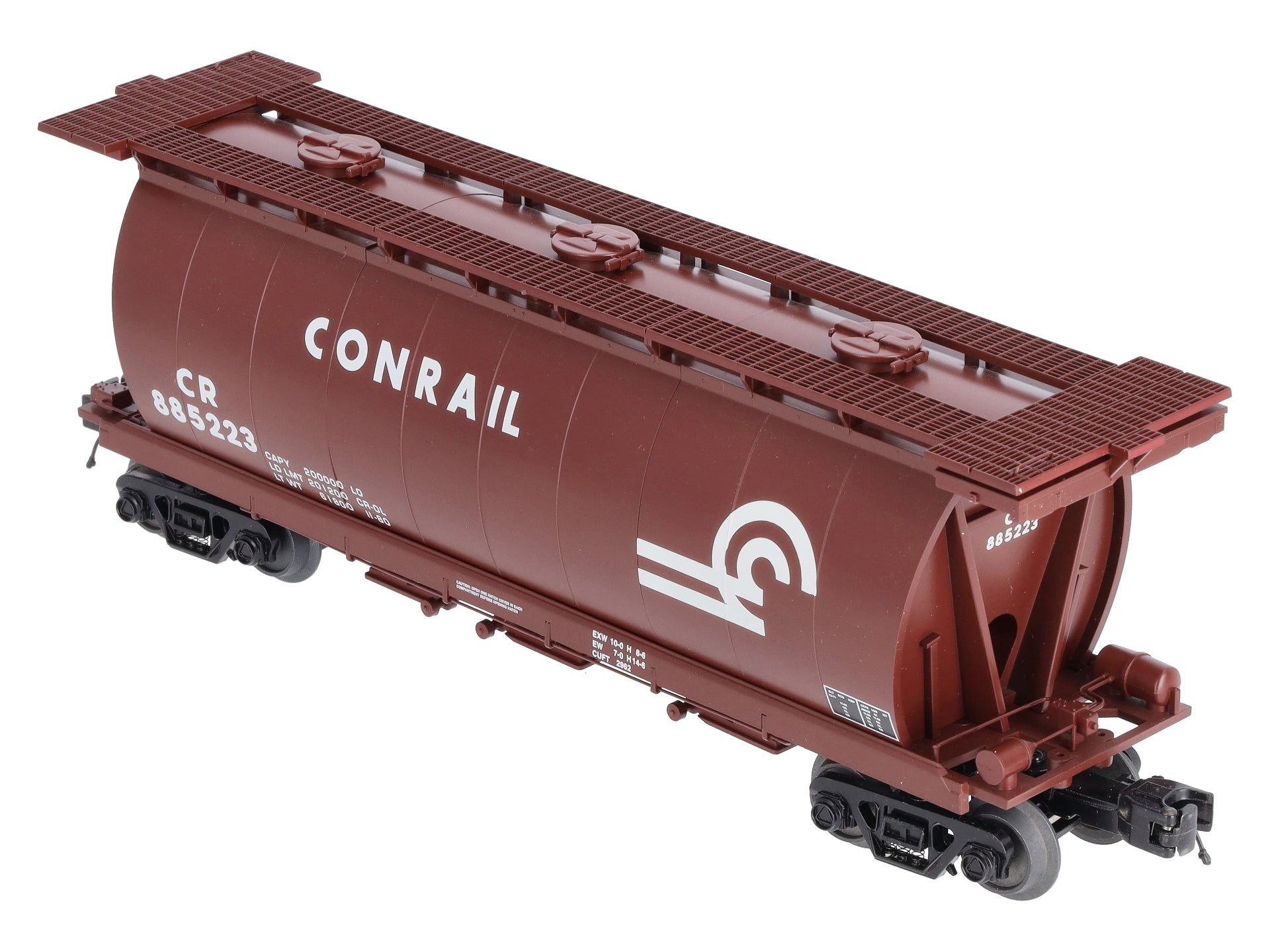 MTH 20-97691 O Conrail 3-Bay Cylindrical Hopper Car #885223