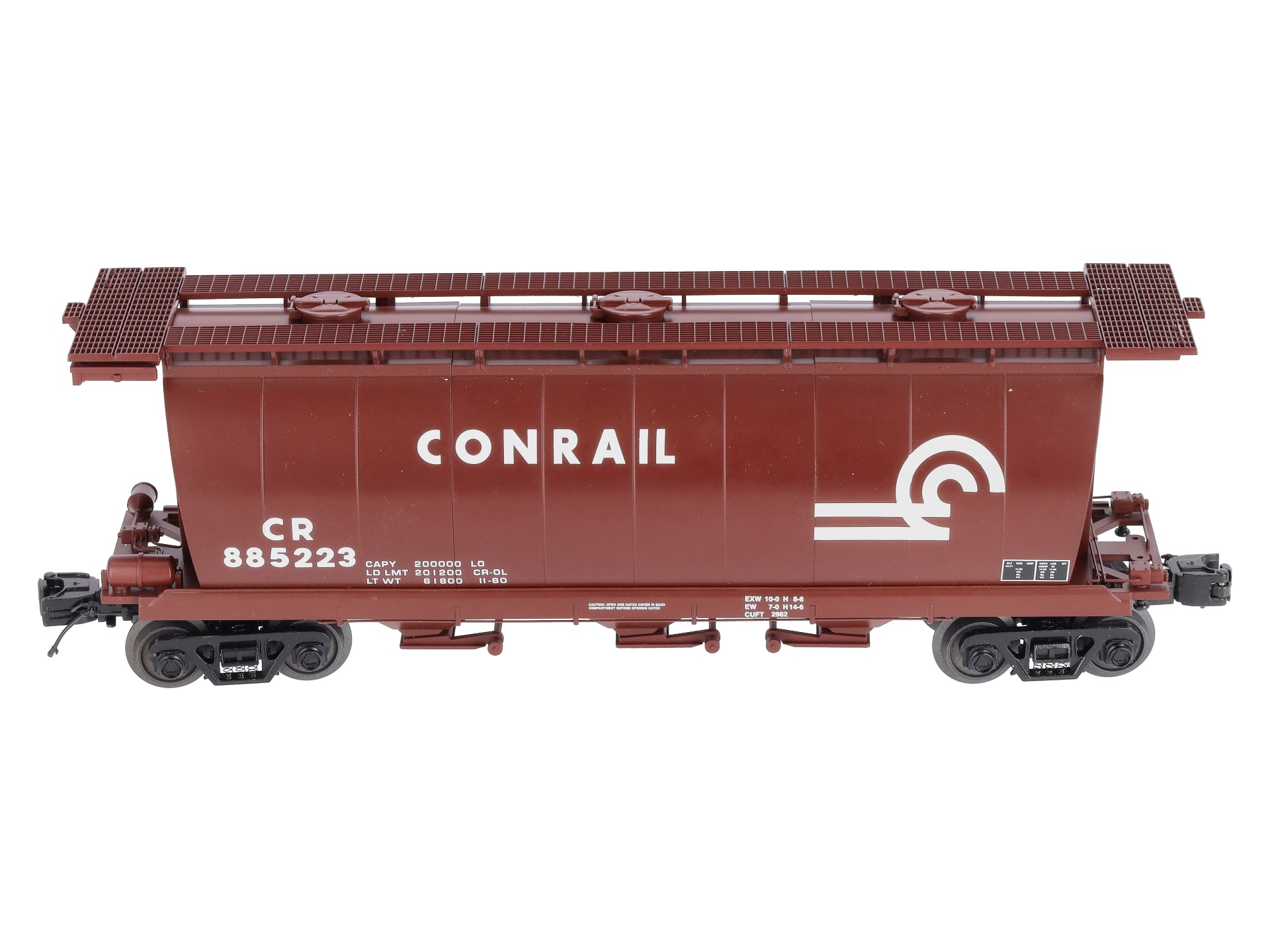 MTH 20-97691 O Conrail 3-Bay Cylindrical Hopper Car #885223