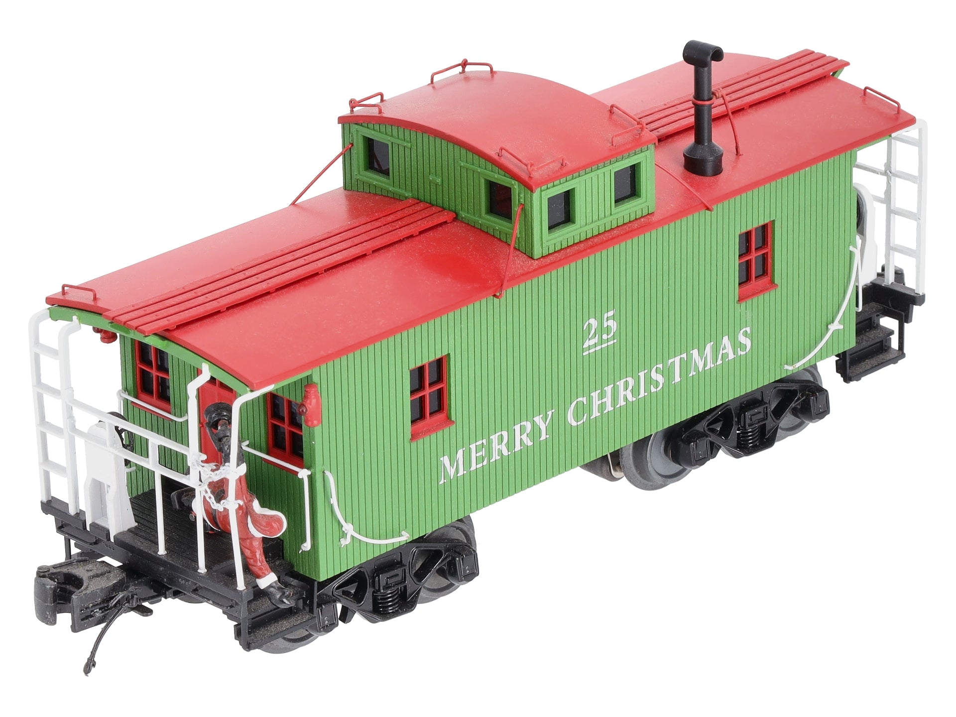MTH 20-91636 O Christmas N-6b Caboose w/ Operating Santa #25