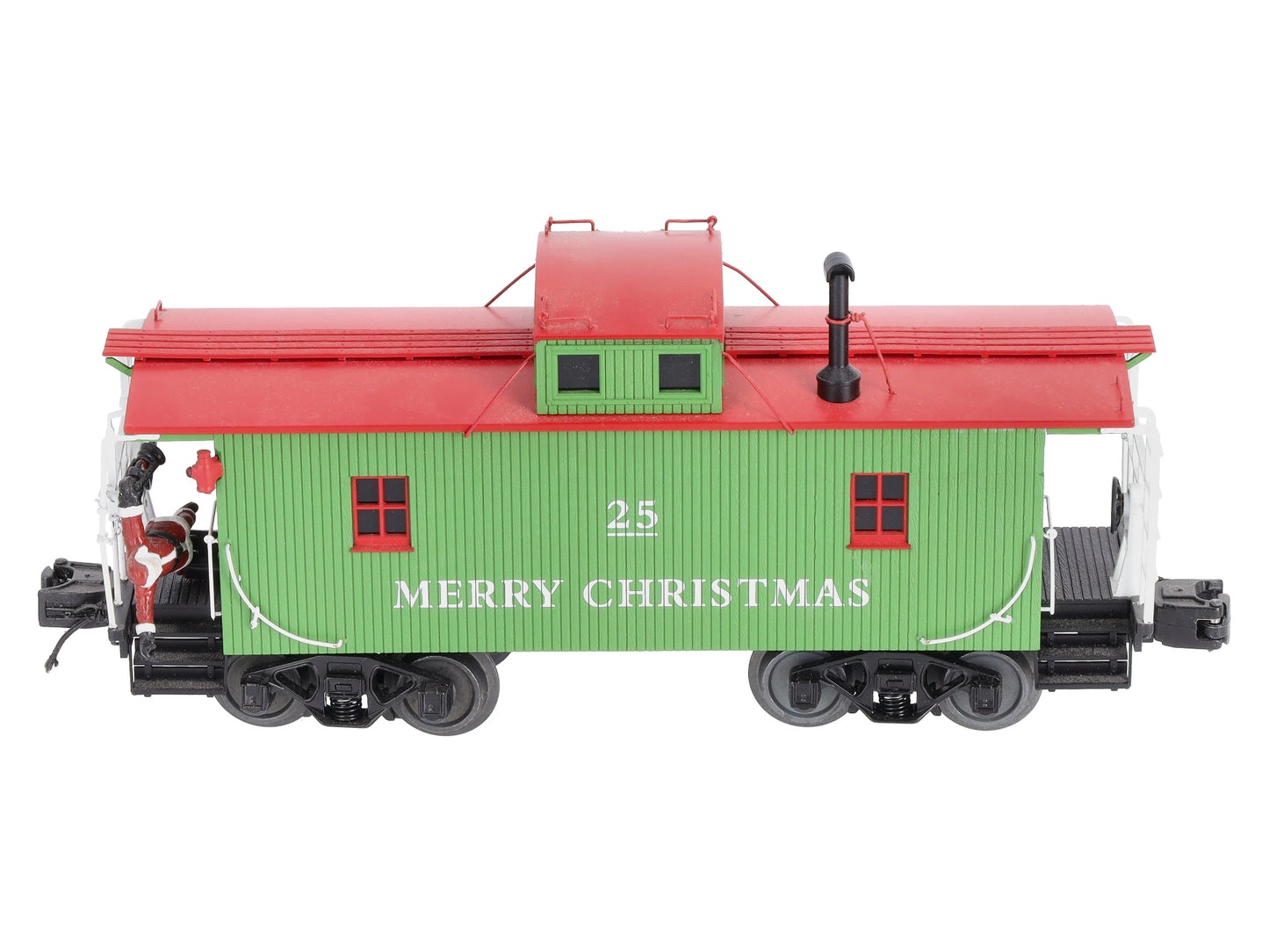 MTH 20-91636 O Christmas N-6b Caboose w/ Operating Santa #25