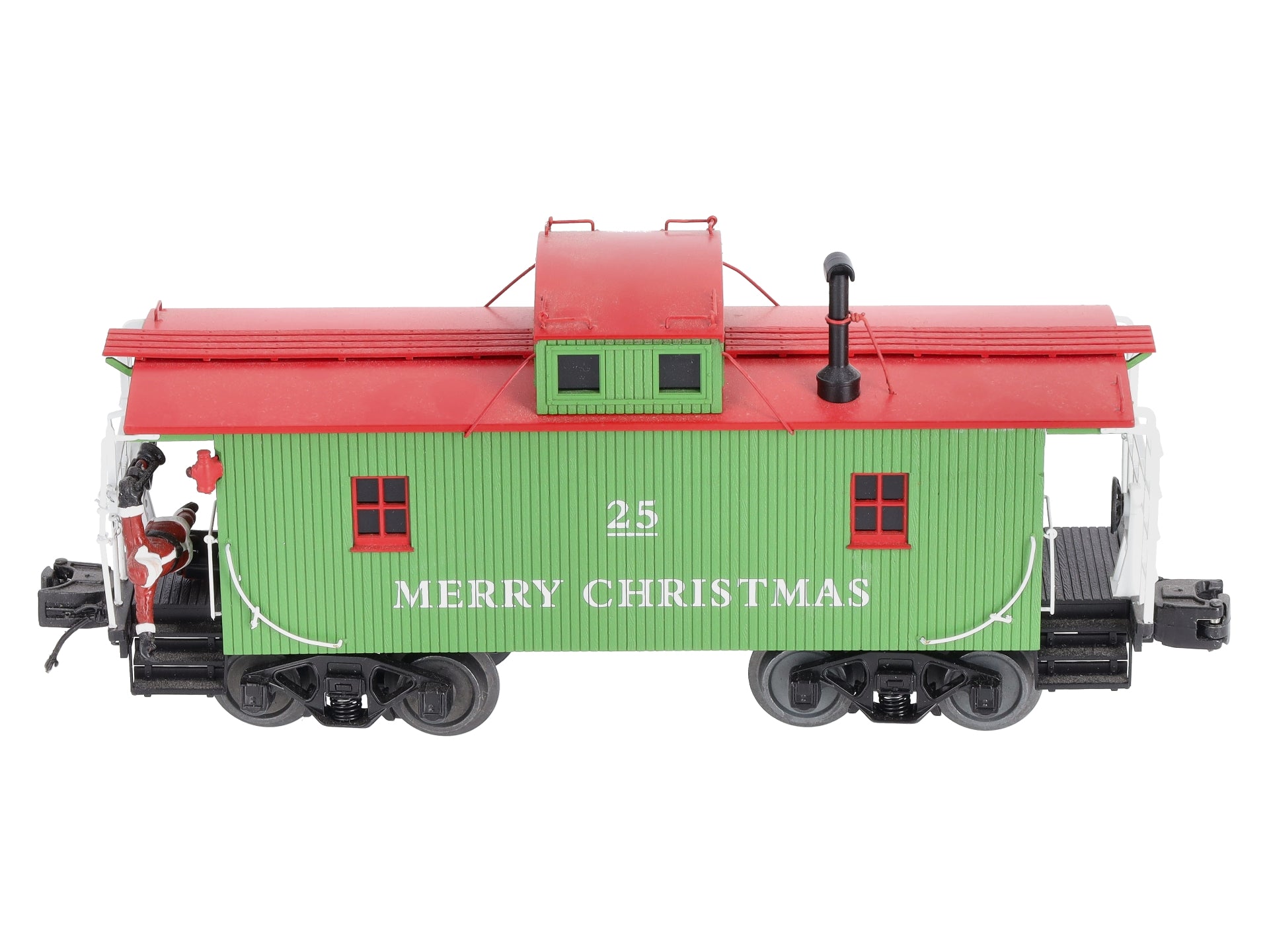 MTH 20-91636 O Christmas N-6b Caboose w/ Operating Santa #25