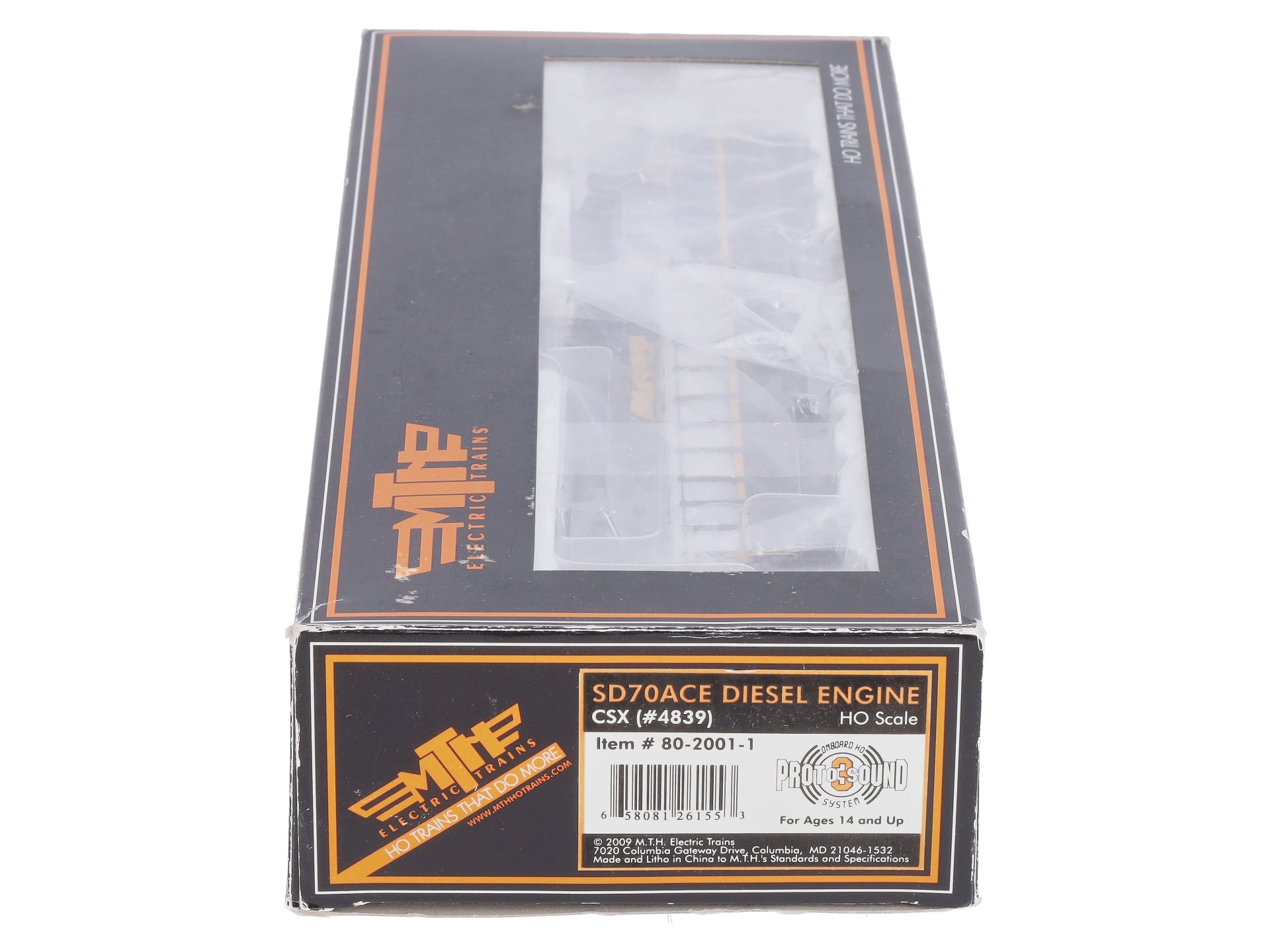 MTH 80-2001-1 CSX HO Scale SD70ACe Diesel Engine w/Proto-Sound 3.0