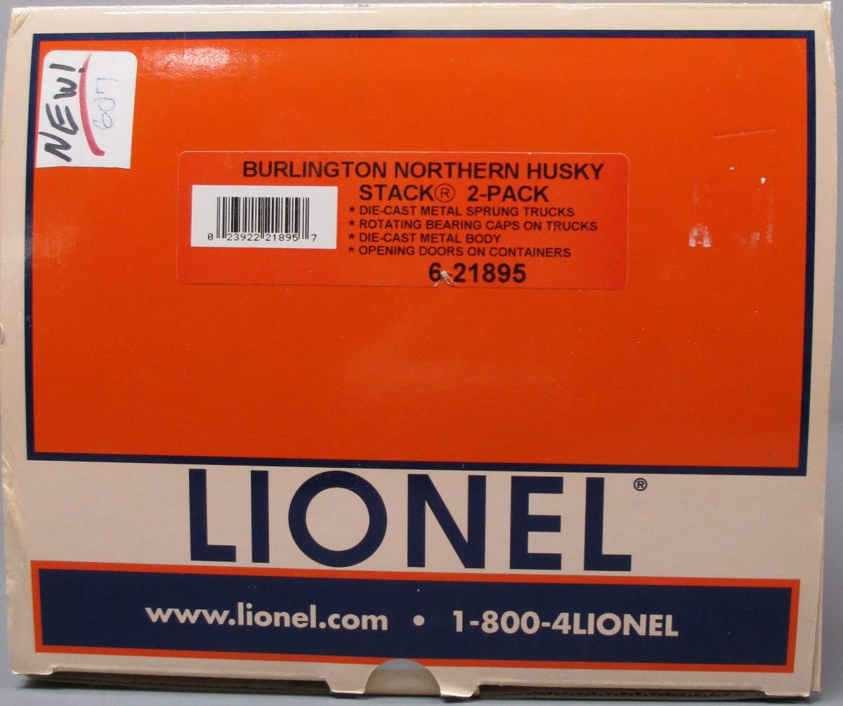 Lionel 6-21895 O Gauge Burlington Northern All-Purpose Husky Stack 2-Pack