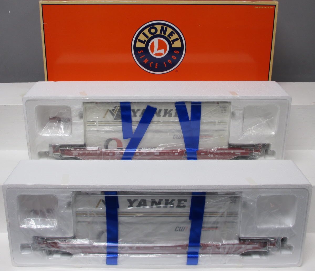 Lionel 6-21895 O Gauge Burlington Northern All-Purpose Husky Stack 2-Pack