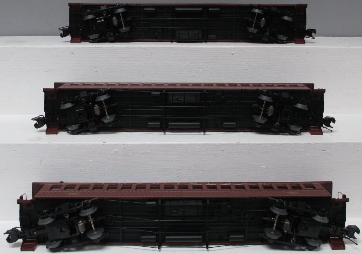 MTH 20-62056 O Long Island 64' Woodsided Passenger Coach Set (Set of 3)