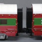 MTH 30-68133 O Christmas 2-Car 60' Streamlined Sleeper/Diner with LED Lights