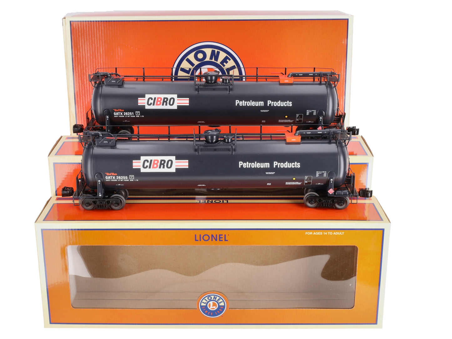 Lionel 6-29777 O Cibro TankTrain Tank Cars (Set of 2)