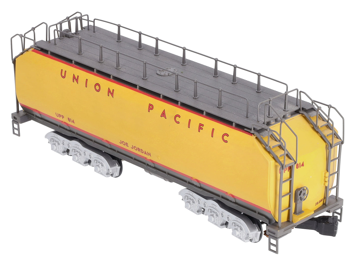 MTH 20-3559 O Union Pacific "Joe Jordan" Water Tender 3-Rail w/ Hi-Rail #814