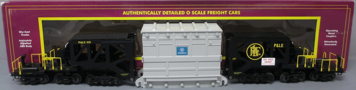 MTH 20-98978 O Gauge Pittsburgh & Lake Erie Schnabel Flatcar #301