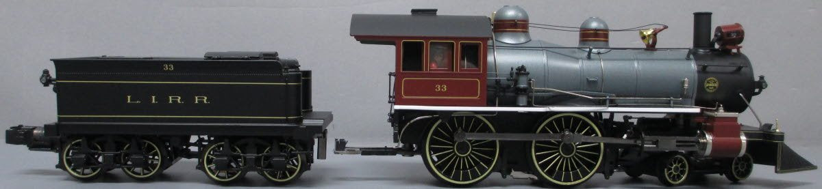 MTH 20-3592-1 O Gauge Long Island 4-4-0 AM Steam Locomotive #33 w/PS 3.0