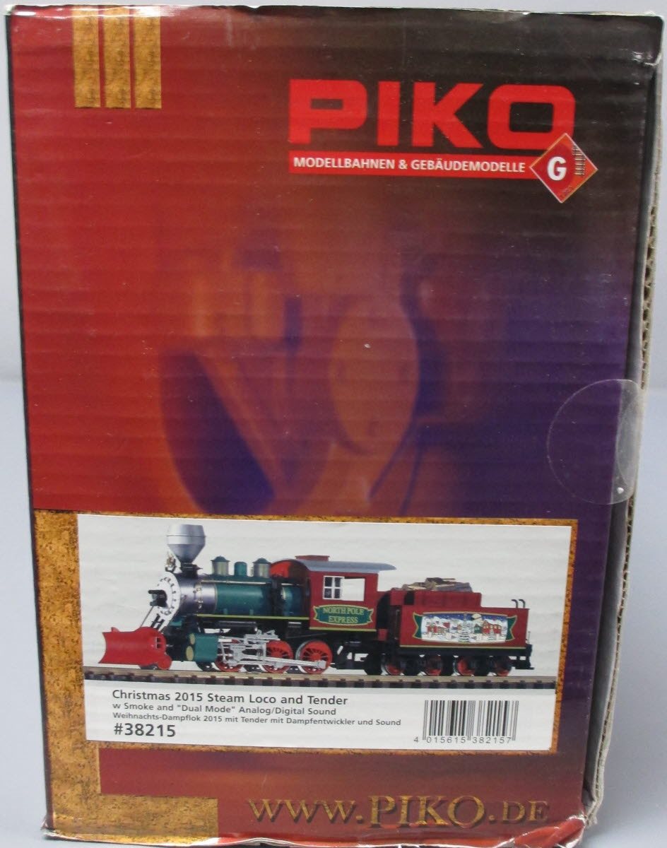 Piko 38215 G Scale 20 Christmas 2-6-0 Steam Locomotive & Tender