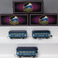 MTH 10-8503 O Two-Tone Blue 600 Series Passenger Car Set (Set of 3)