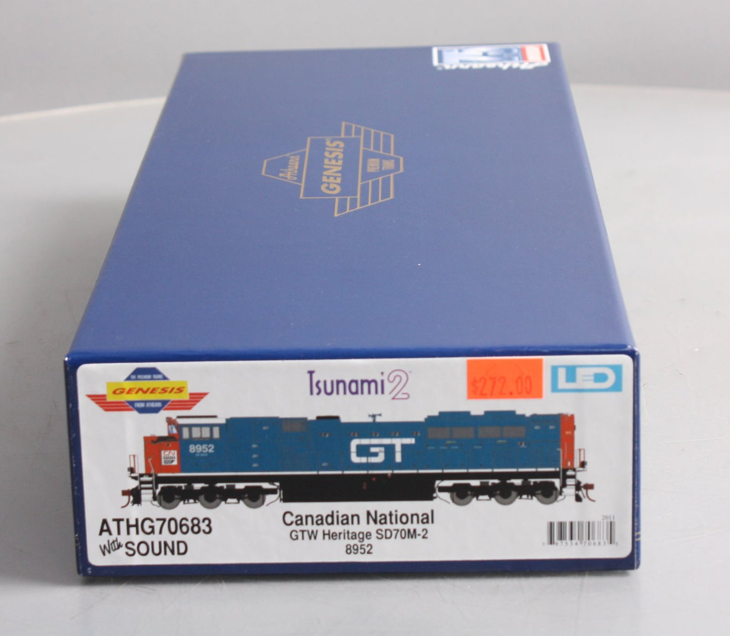 Athearn G70683 HO CN G2 SD70M-2 Diesel Locomotive with DCC and Sound #8952