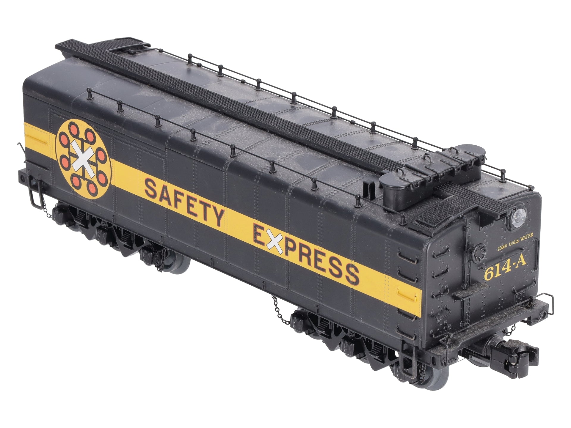 MTH 20-3686 O Chessie Auxiliary Diecast Water Tender II (Hi-Rail Wheels)