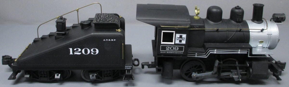 Aristo-Craft 21309 AT&SF 0-4-0 Switcher & Tender with Smoke & Sound