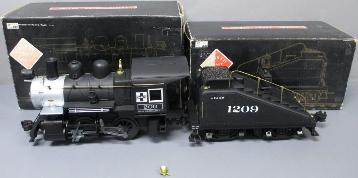 Aristo-Craft 21309 AT&SF 0-4-0 Switcher & Tender with Smoke & Sound
