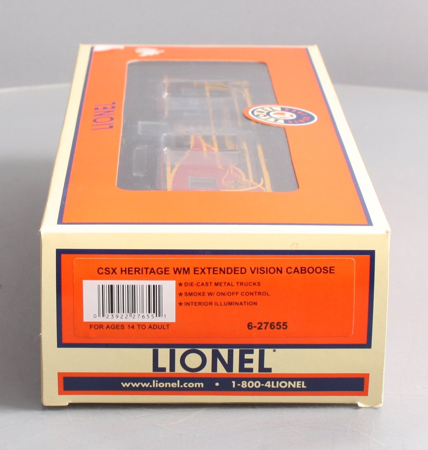 Lionel 6-27655 O Gauge CSX Heritage Western Maryland Extended Vision Caboose