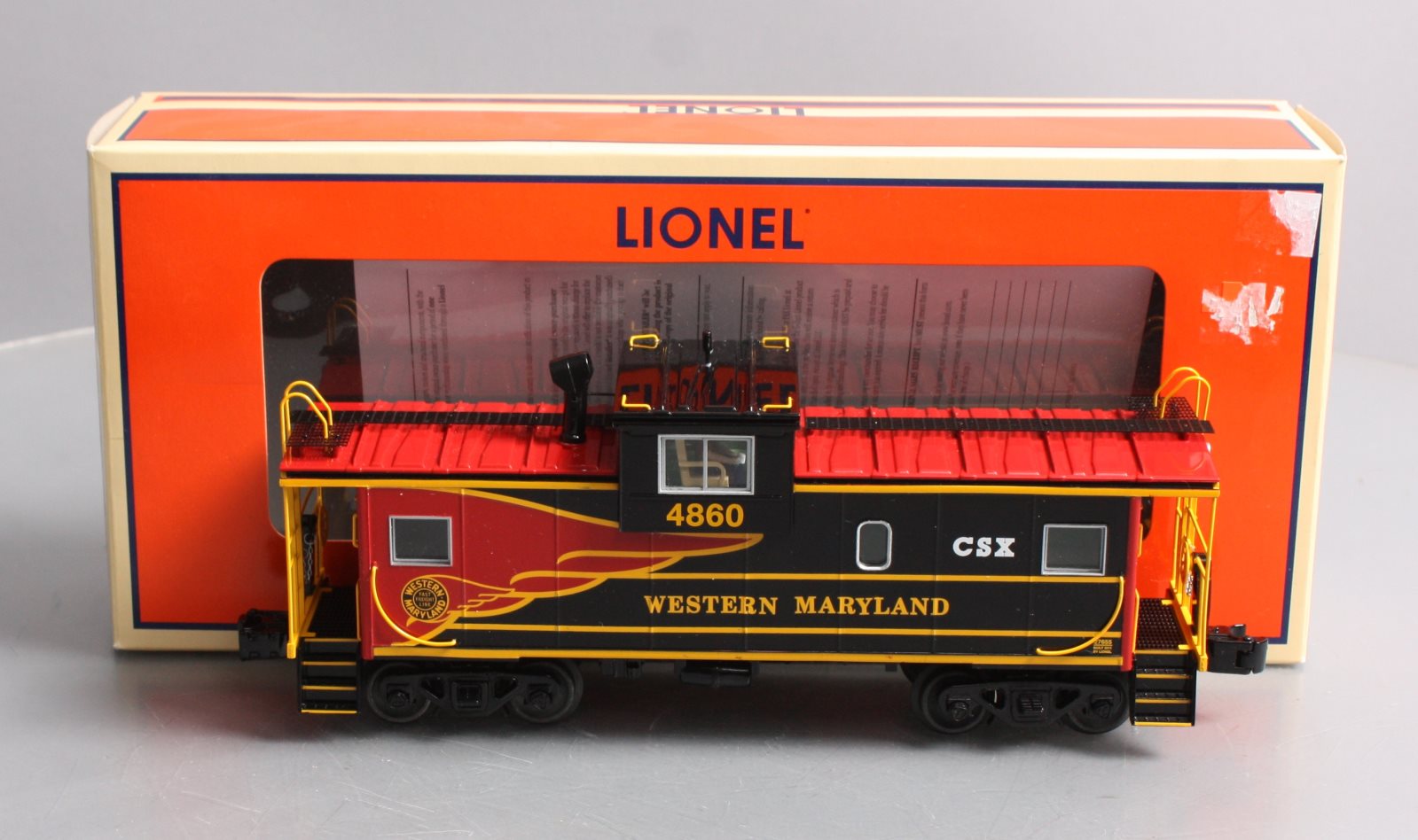 Lionel 6-27655 O Gauge CSX Heritage Western Maryland Extended Vision Caboose