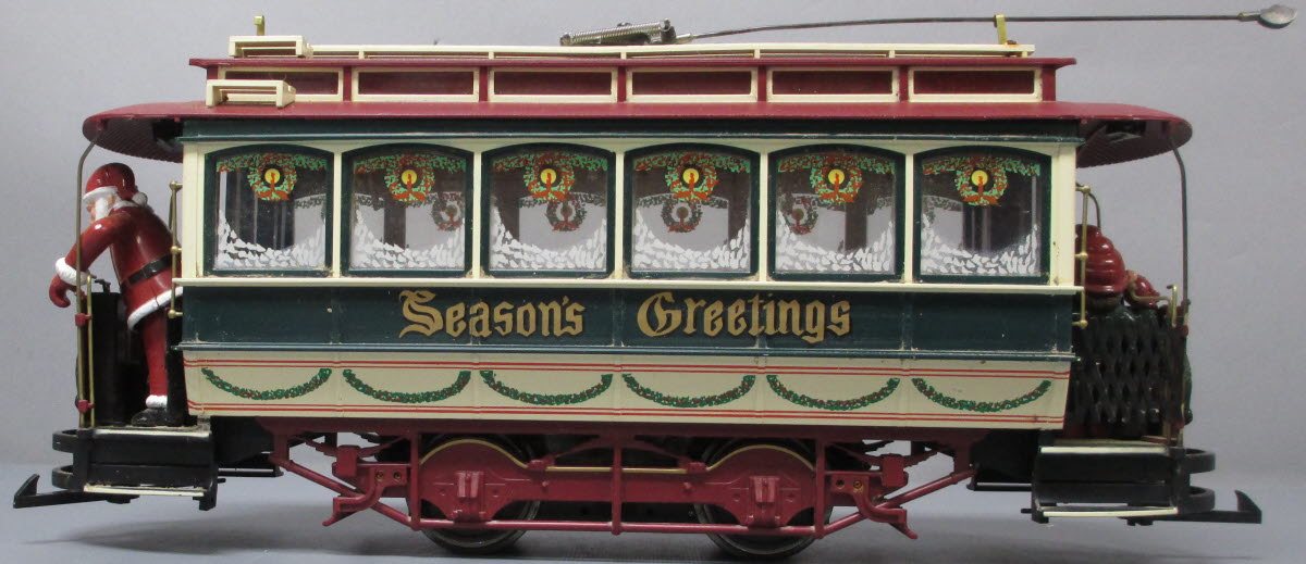 Bachmann 93941 G Season's Greetings Christmas Street Car