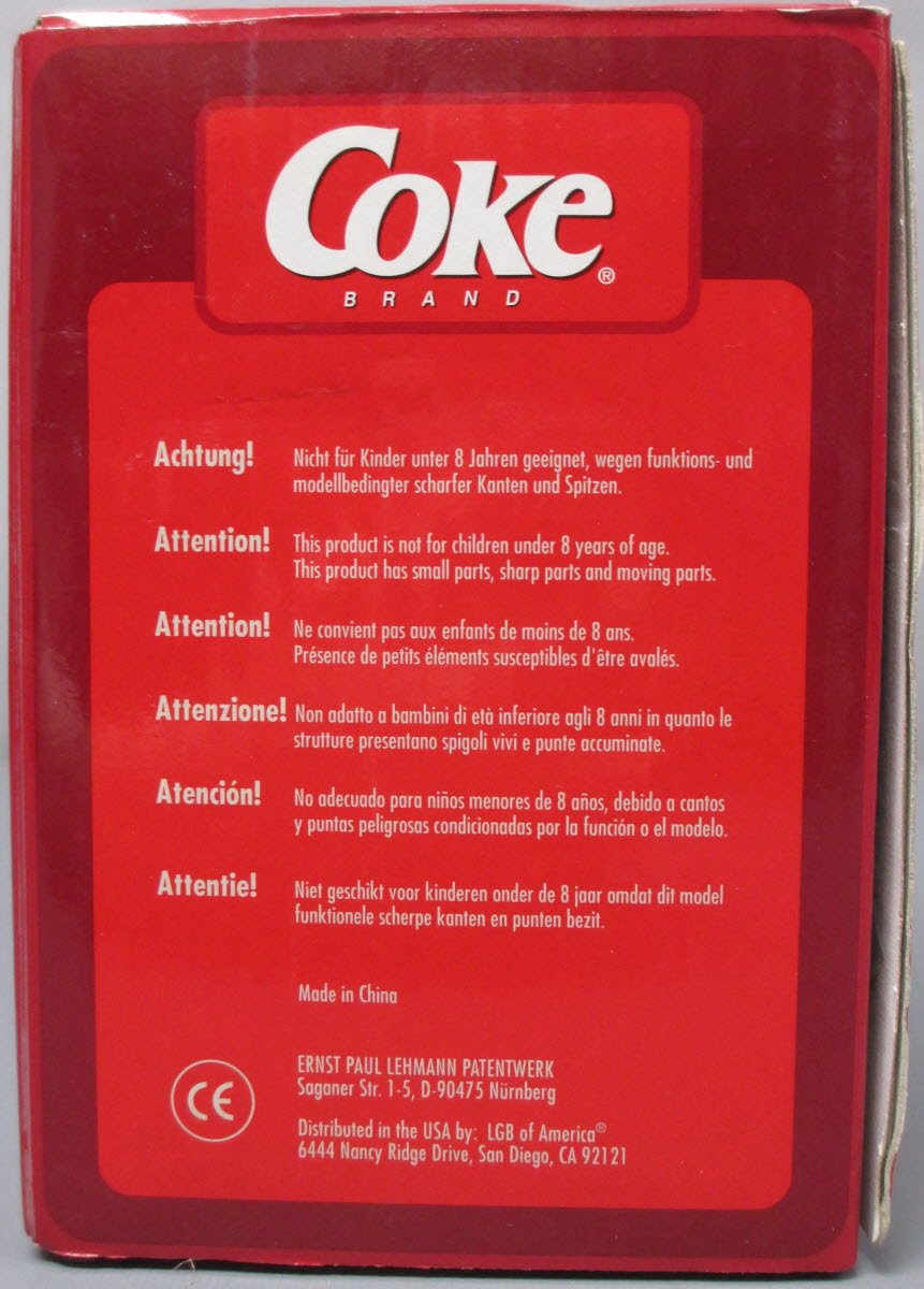 LGB 46672 G Coca-Cola Melody Boxcar with Sound
