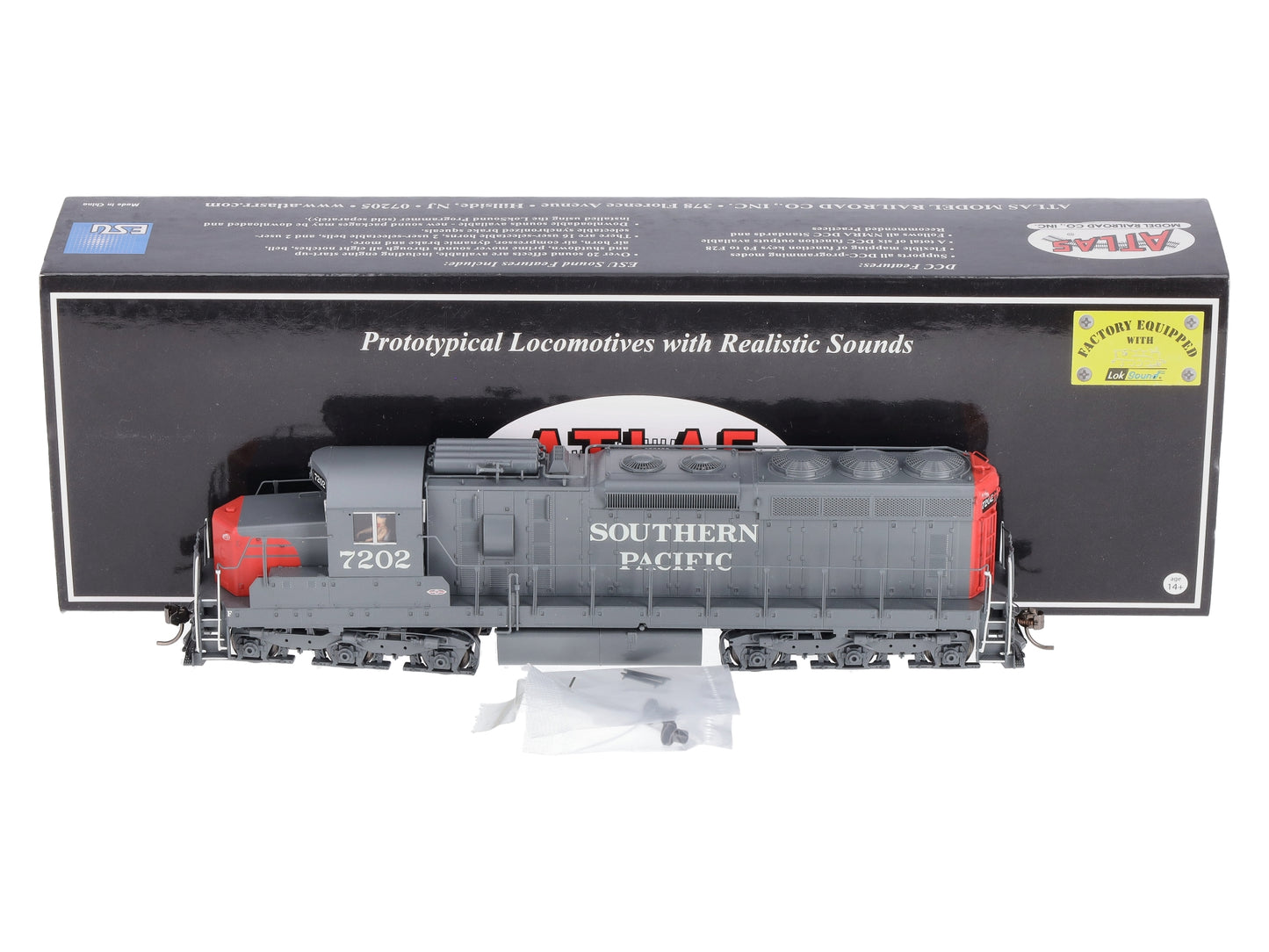 Atlas 10003746 HO SP SD-24 Low Nose Diesel Locomotive with DCC & Sound #7202