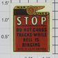 American Flyer 500-20 "STOP DO NOT CROSS TRACKS..." Sticker Decal