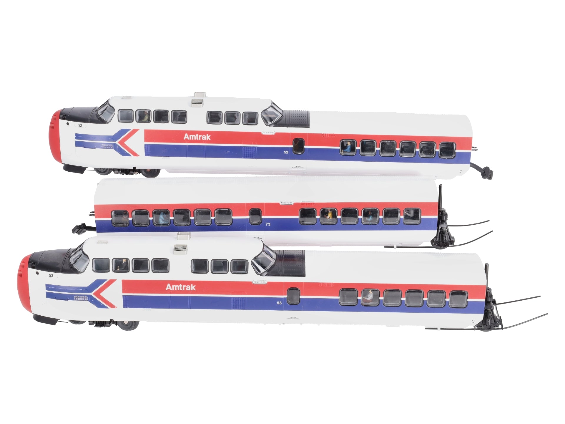 MTH 20-20345-1 Amtrak Turbotrain O Gauge Passenger Train Set w/PS 3.0