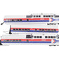MTH 20-20345-1 Amtrak Turbotrain O Gauge Passenger Train Set w/PS 3.0