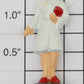 American Flyer XA10002 Diecast Blonde Woman in White Coat w/ Red Purse Waiting