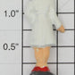 American Flyer XA10002 Diecast Blonde Woman in White Coat w/ Red Purse Waiting